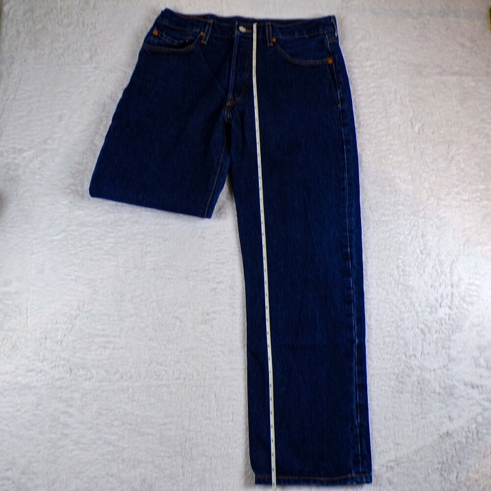 VTG Levi's 501XX Mens 34X34 Denim Jeans Straight Leg Button Fly @R Tag CW1205 - Picture 9 of 10